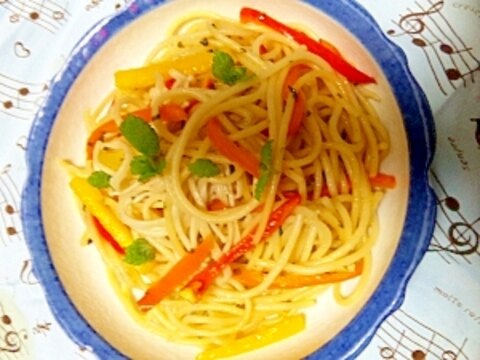 えりんぎ入りパスタ　